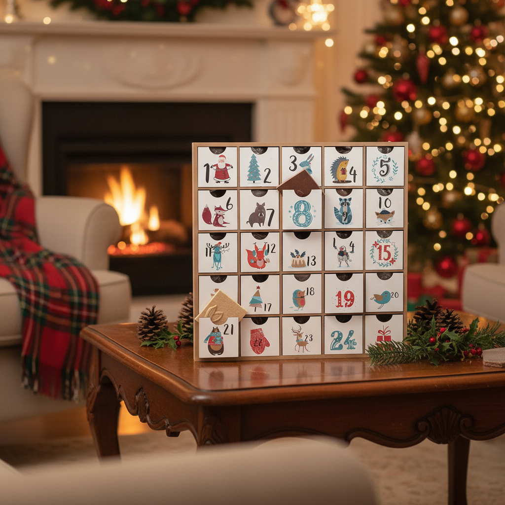 Wooden advent calendar origin 1 Kg