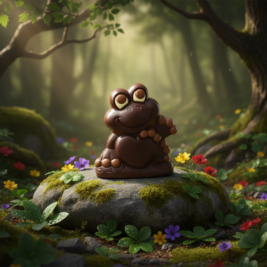 Rana di cioccolato fondente 170g