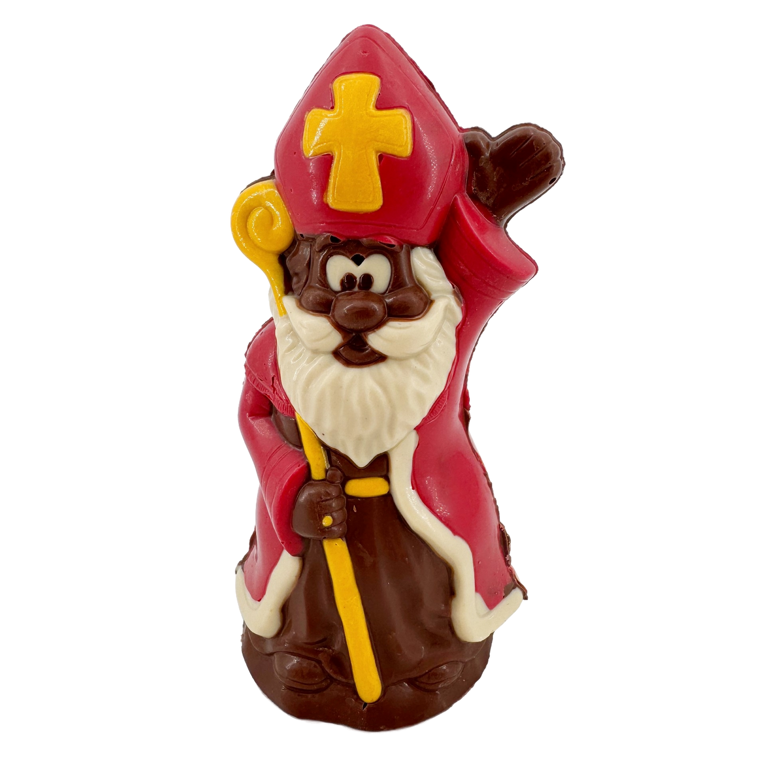 Saint Nicolas en chocolat au lait avec sceptre 250g