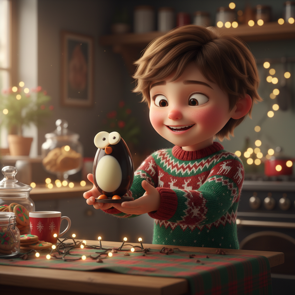 Dark chocolate penguin 300g