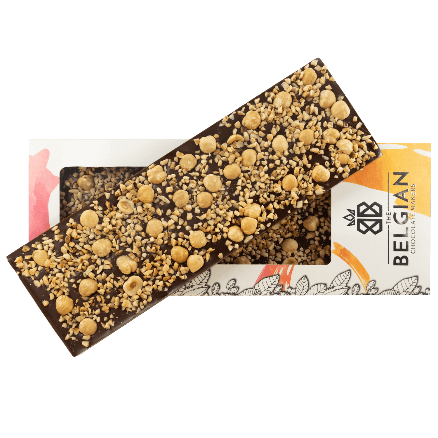 Tavoletta di cioccolato fondente Fantasy 375 gr. con pezzetti di nocciola Piemonte