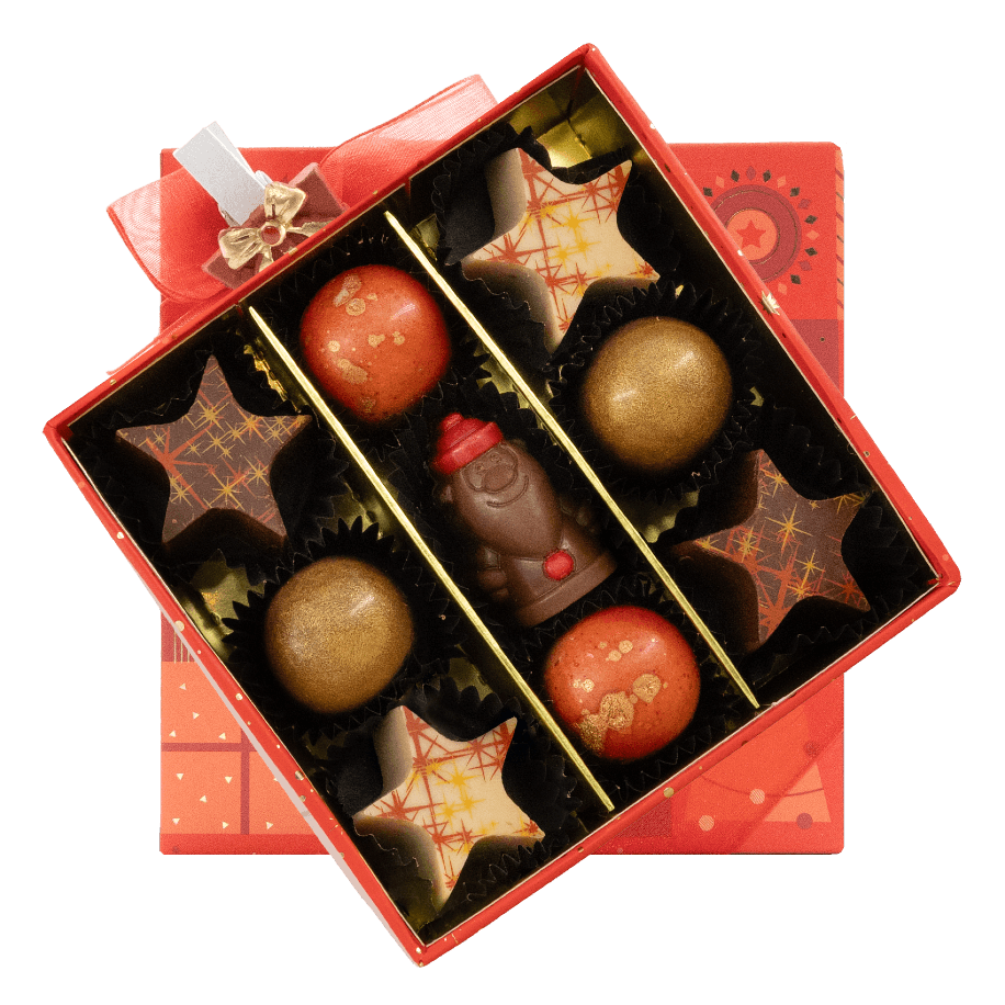 Noël 9 pralines boîte ho-ho-ho 135g