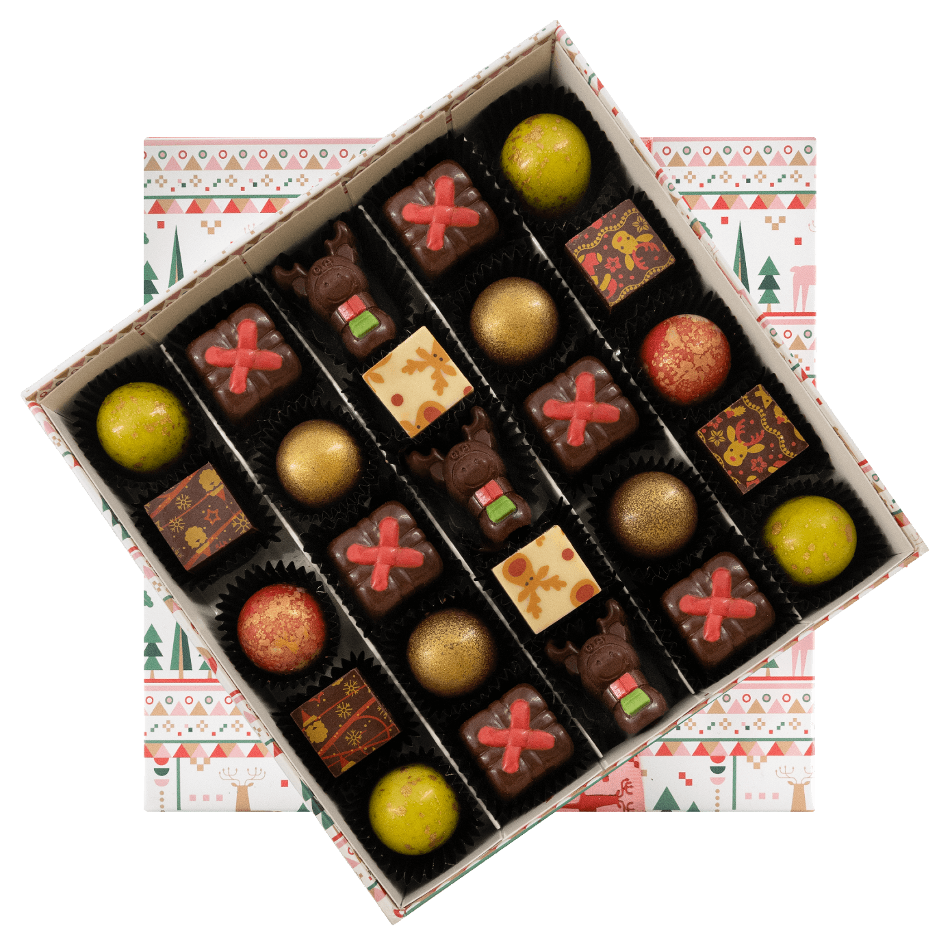 Noël au pays des merveilles 25 pralines 375g