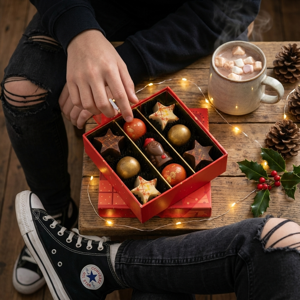 Scatola di 9 praline di Natale ho-ho-ho 135g