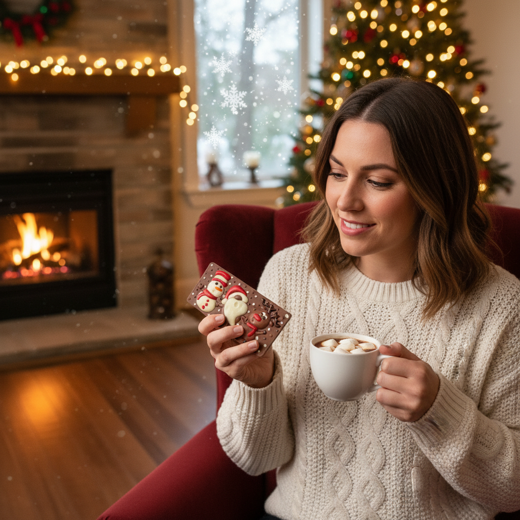 Tavoletta di cioccolato al latte Christmas Friends 100g