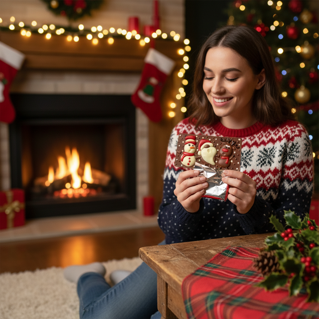 Tavoletta di cioccolato al latte Christmas Friends 100g