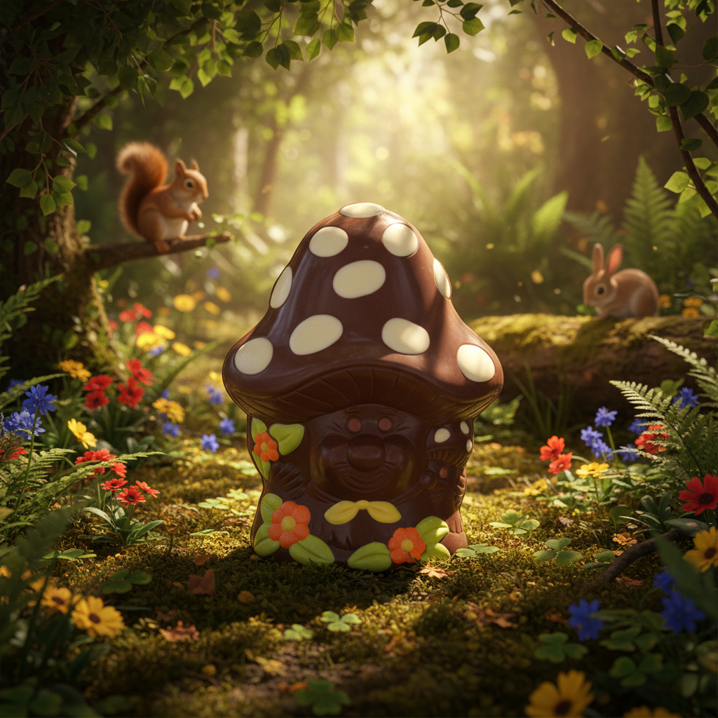 Smiling dark chocolate mushroom 160g