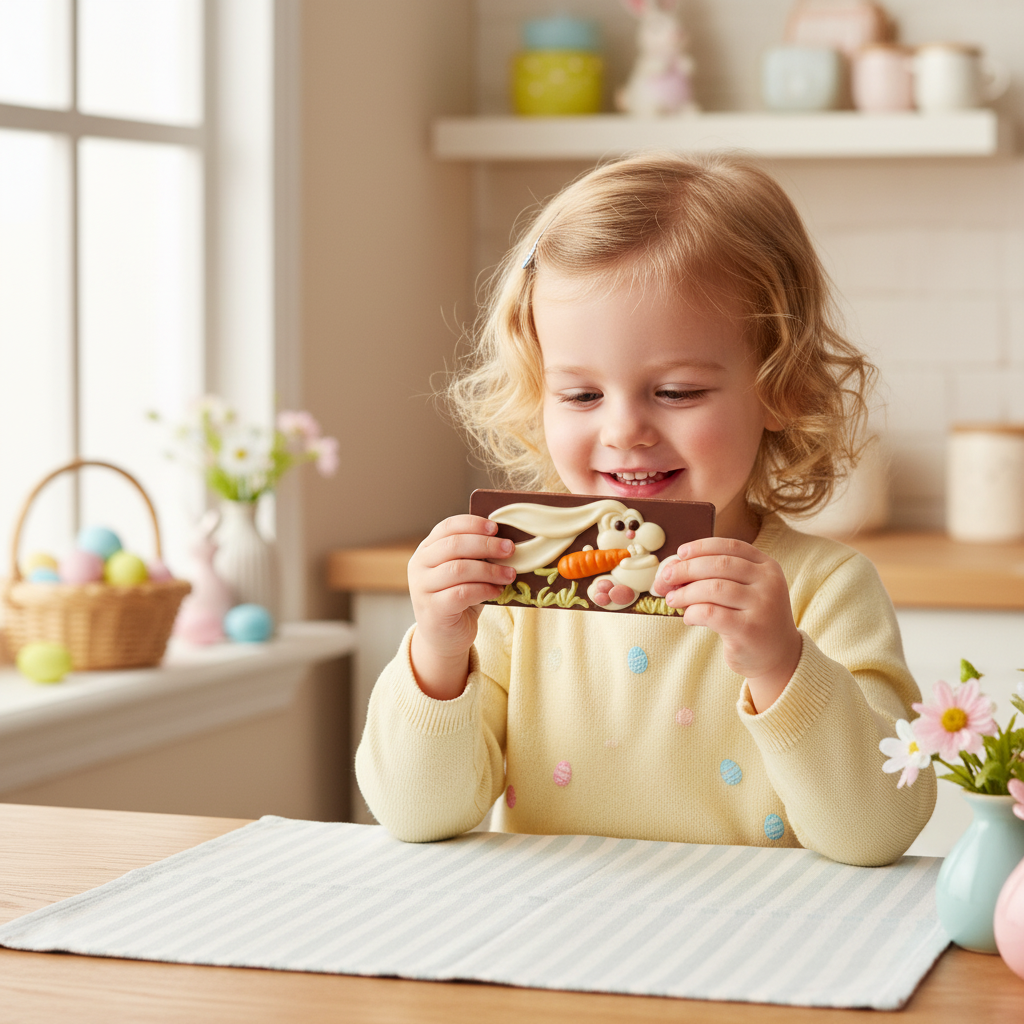 Milk chocolate Easter bunny bar 100g