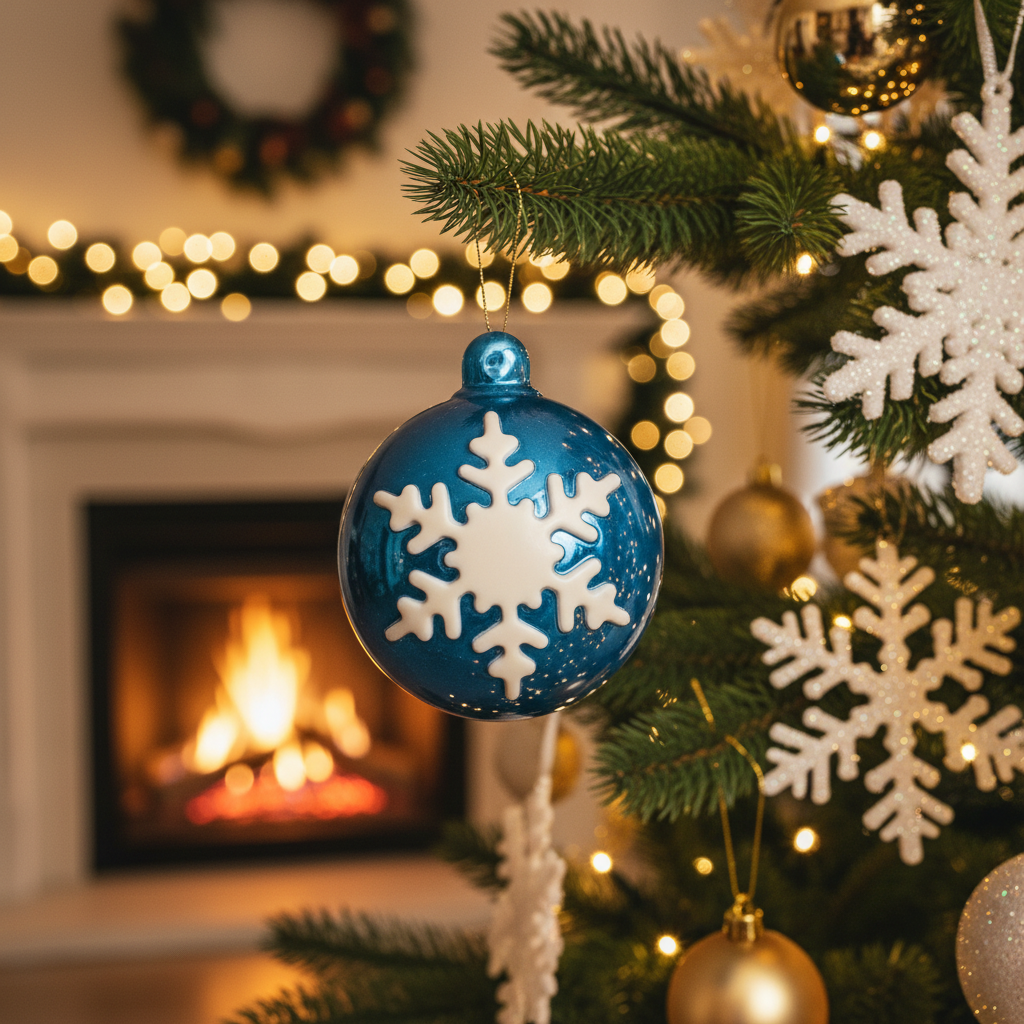 White chocolate festive Christmas bowl 60g