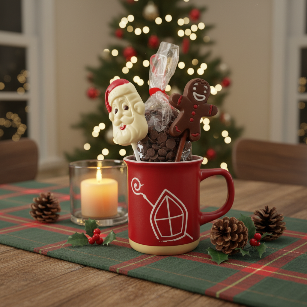 Gocce di cioccolato al latte in tazza San Nicola 200g