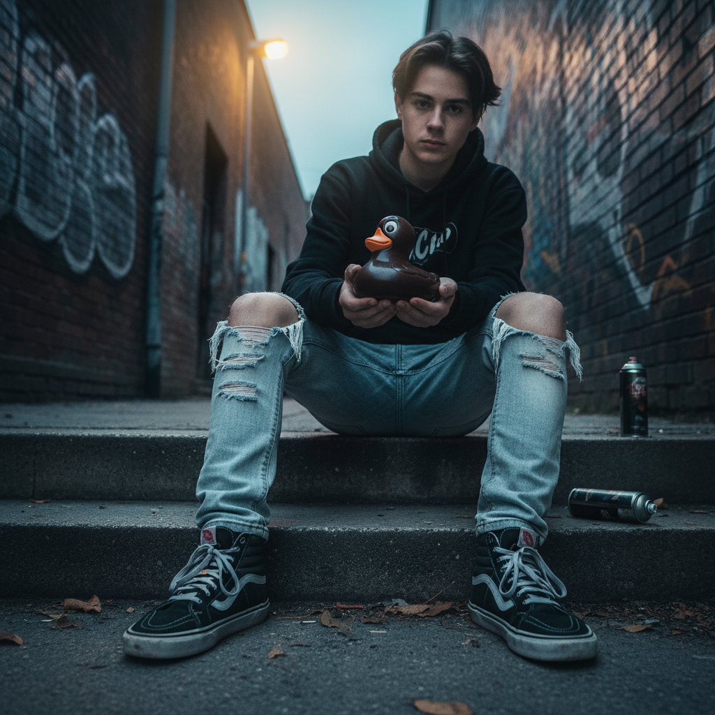 Pato de chocolate negro 300 g