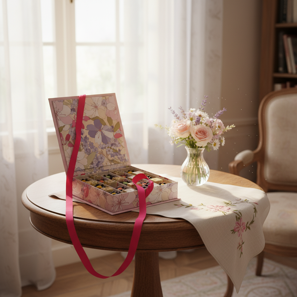 Scatole di praline primavera 300 Grs