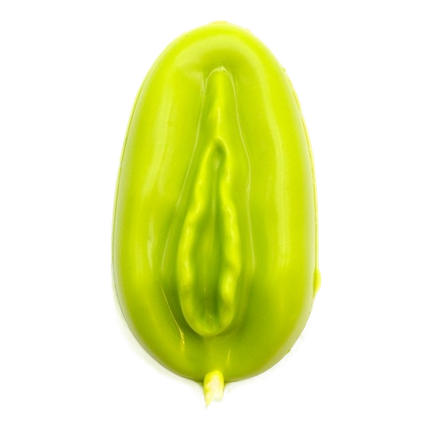 Golosina hembra verde juguetona de chocolate blanco 30g