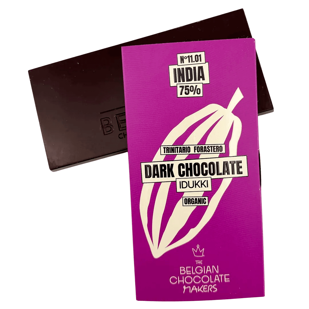 Tavoletta di cioccolato origine India Idukki Kerala 75%