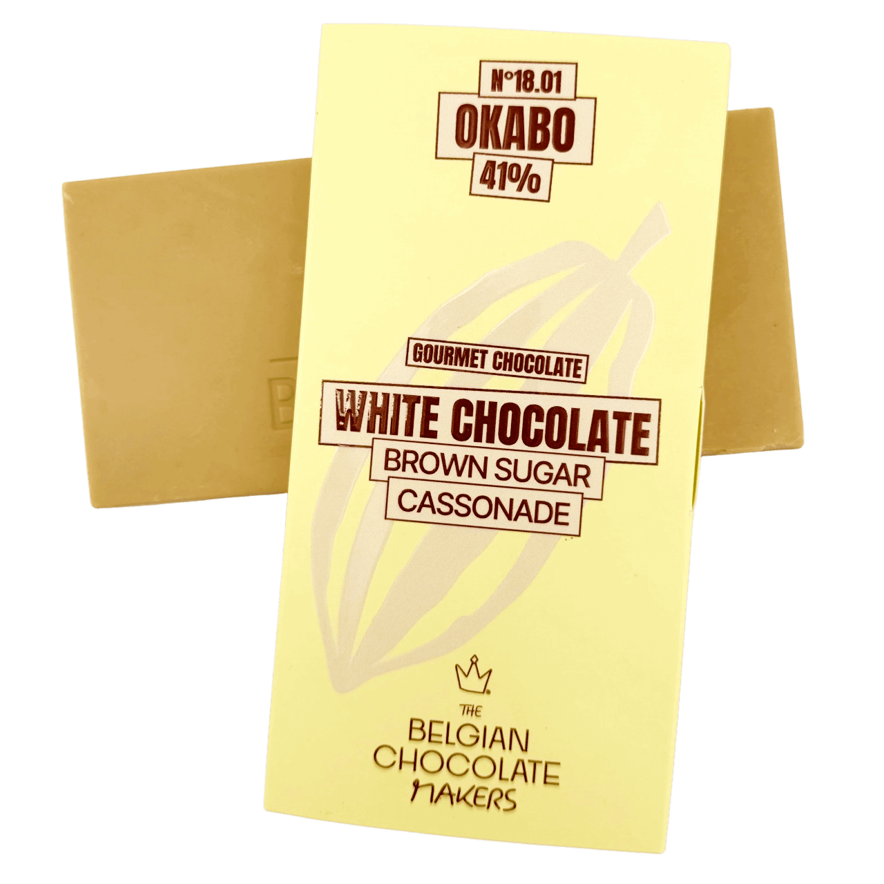 Tablette de chocolat blanc cassonade 41%