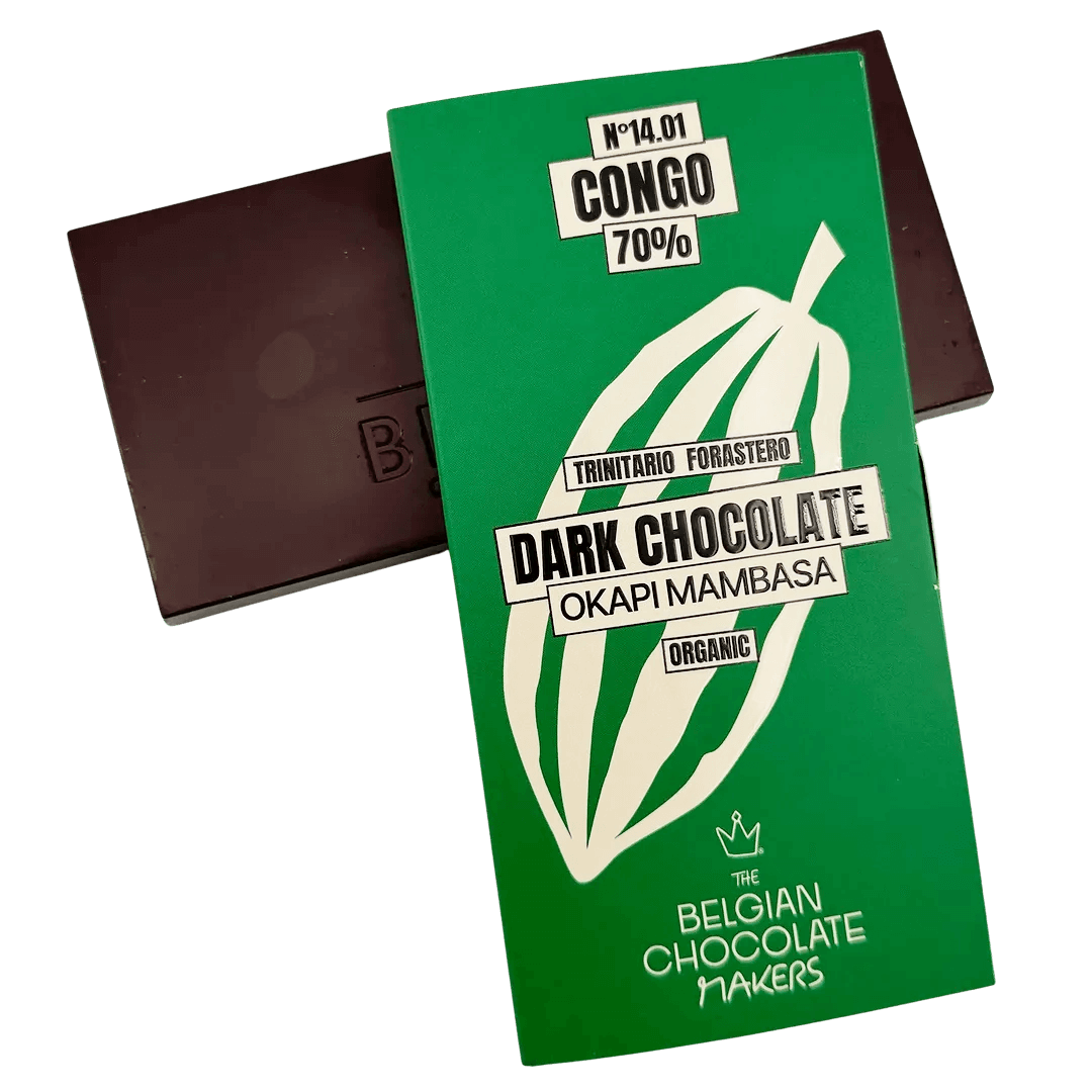 Barre de chocolat origine Congo Okapi Mambasa 70 %