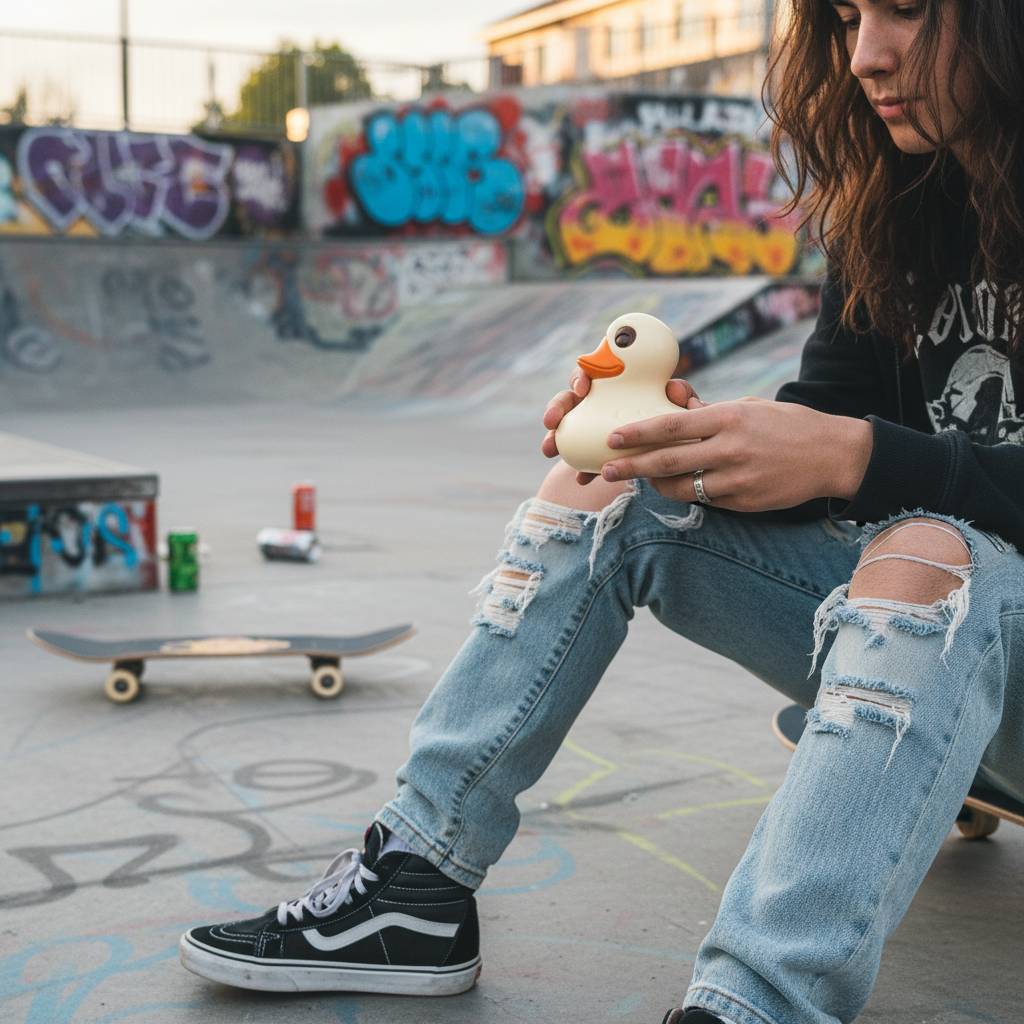 Pato de chocolate blanco 420g