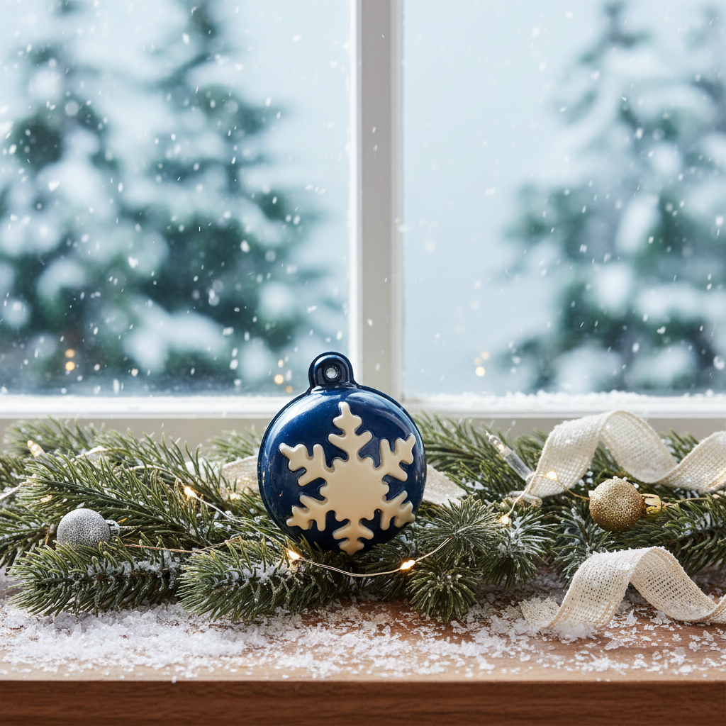 White chocolate festive Christmas bowl 60g