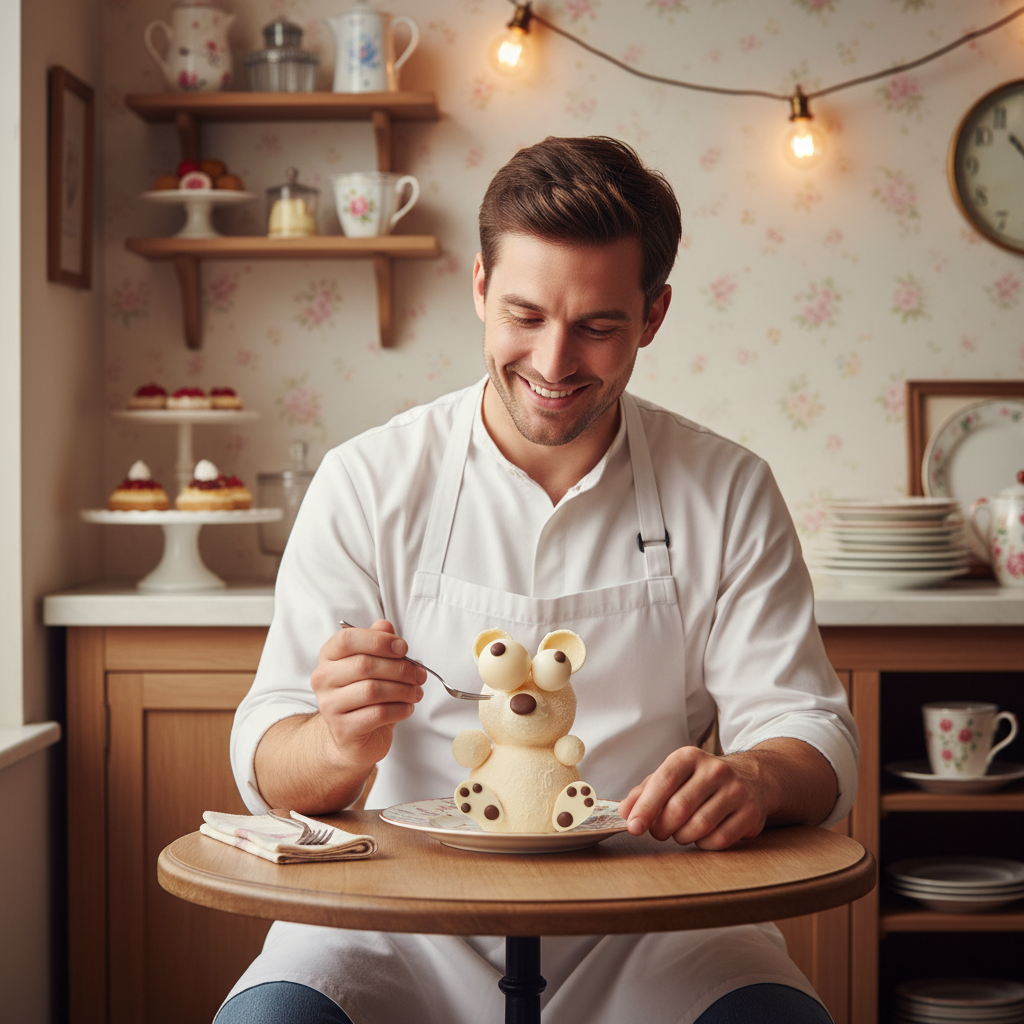 White chocolate winter bear 520g