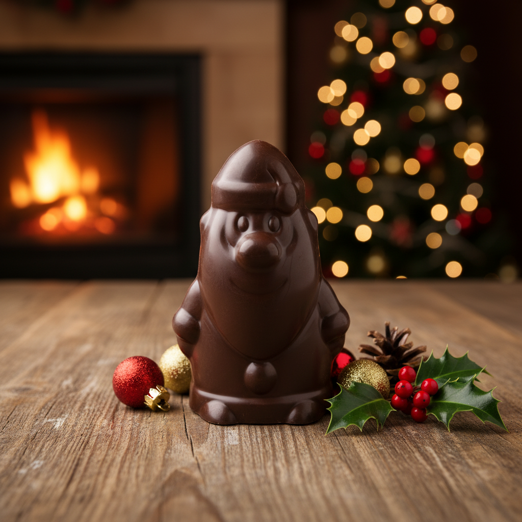 Babbo Natale di cioccolato fondente 150g