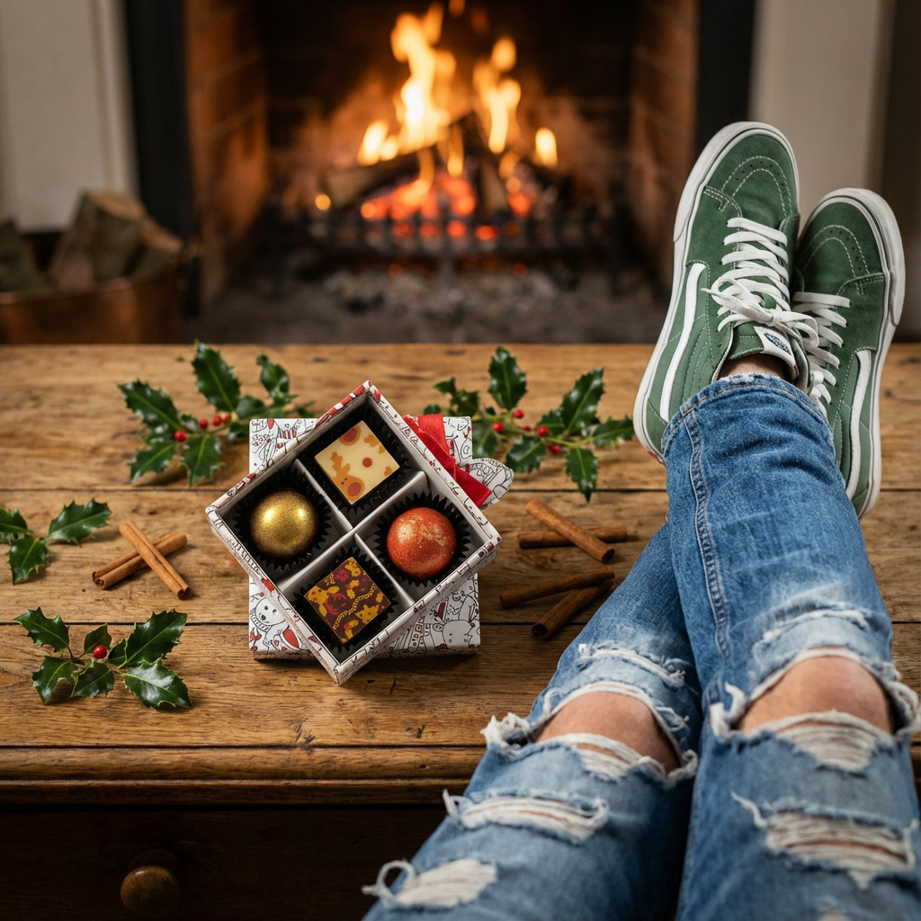 Caja de Navidad 4 bombones 50g