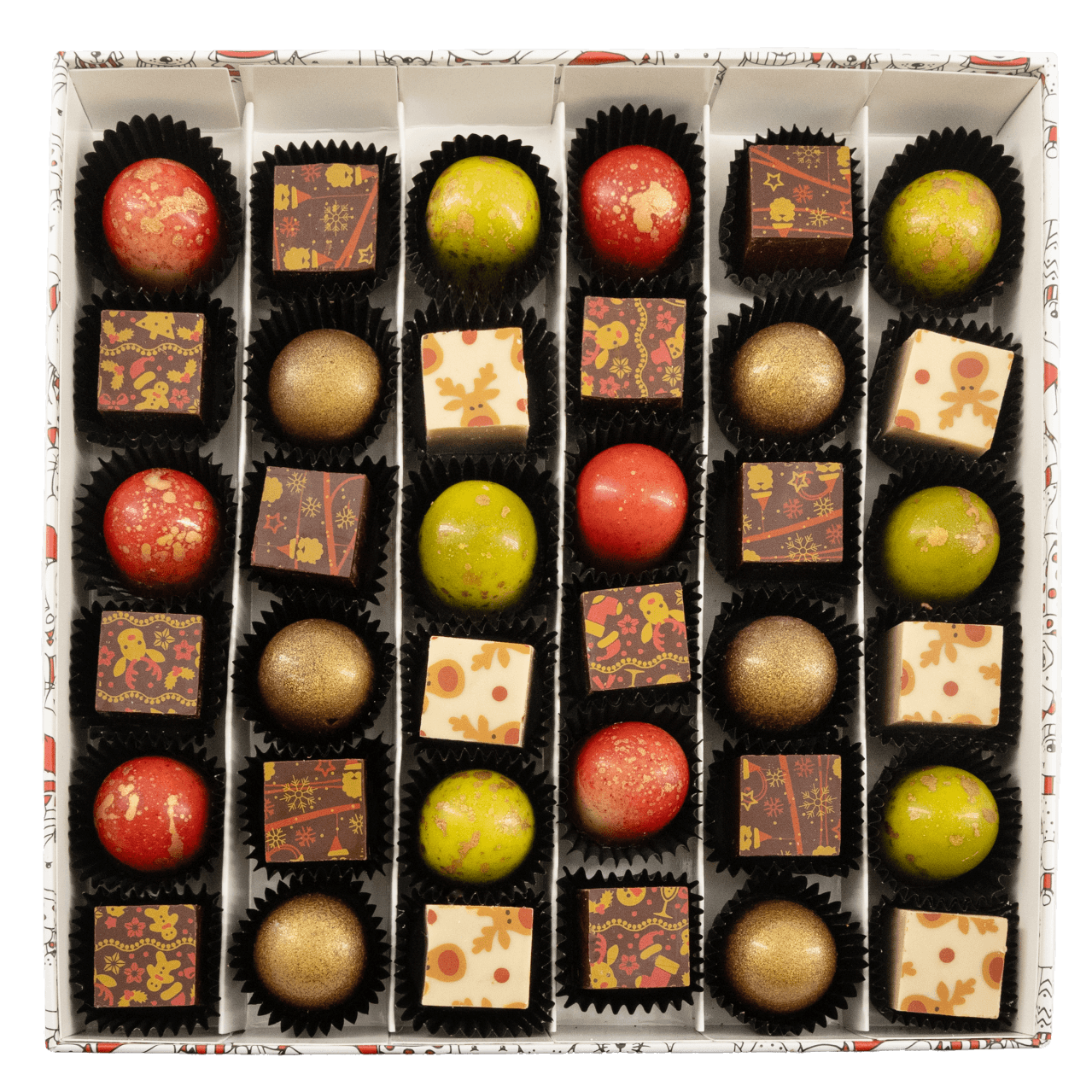 Scatola di Natale 36 praline 540g