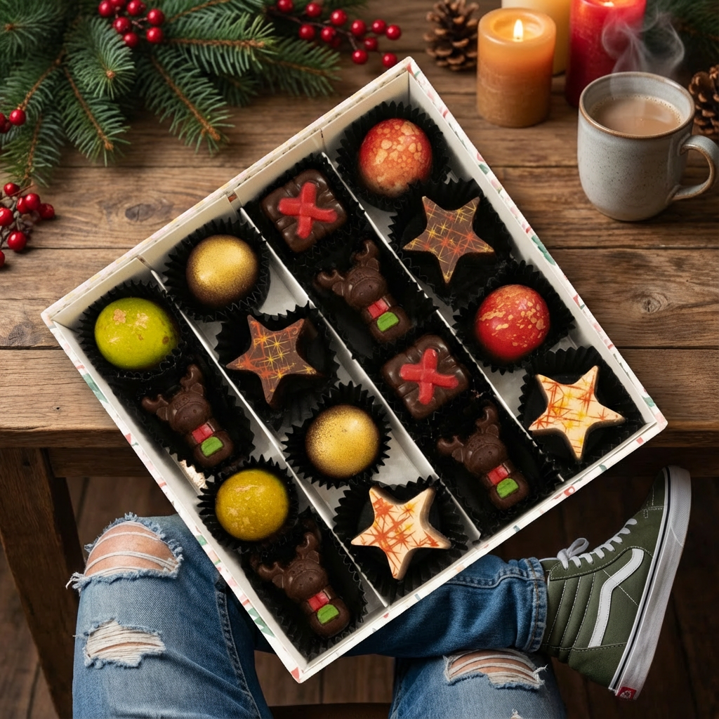 Navidad invernal 16 bombones 240g