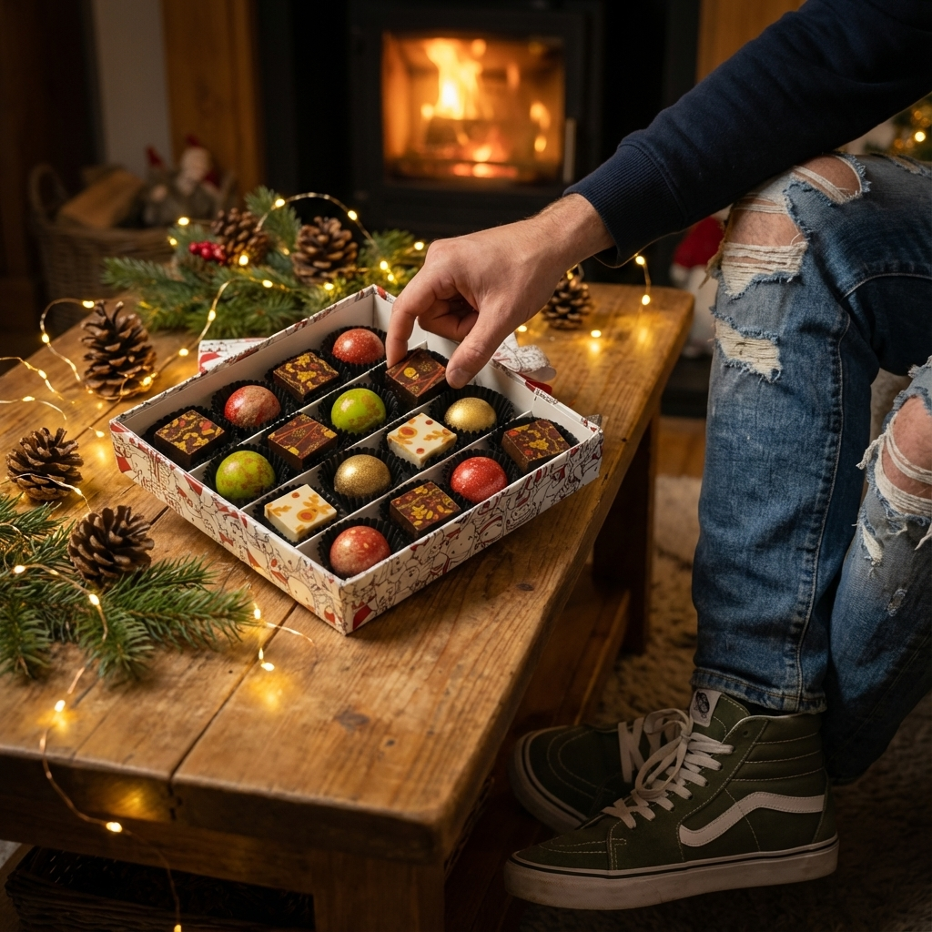 Scatola di Natale 16 praline 240g