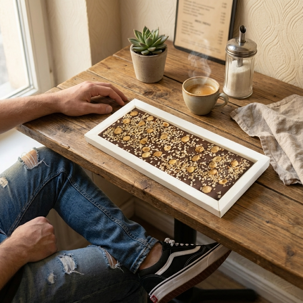 Tableta de chocolate con leche Fantasy 375 grs con trozos de avellana del Piamonte