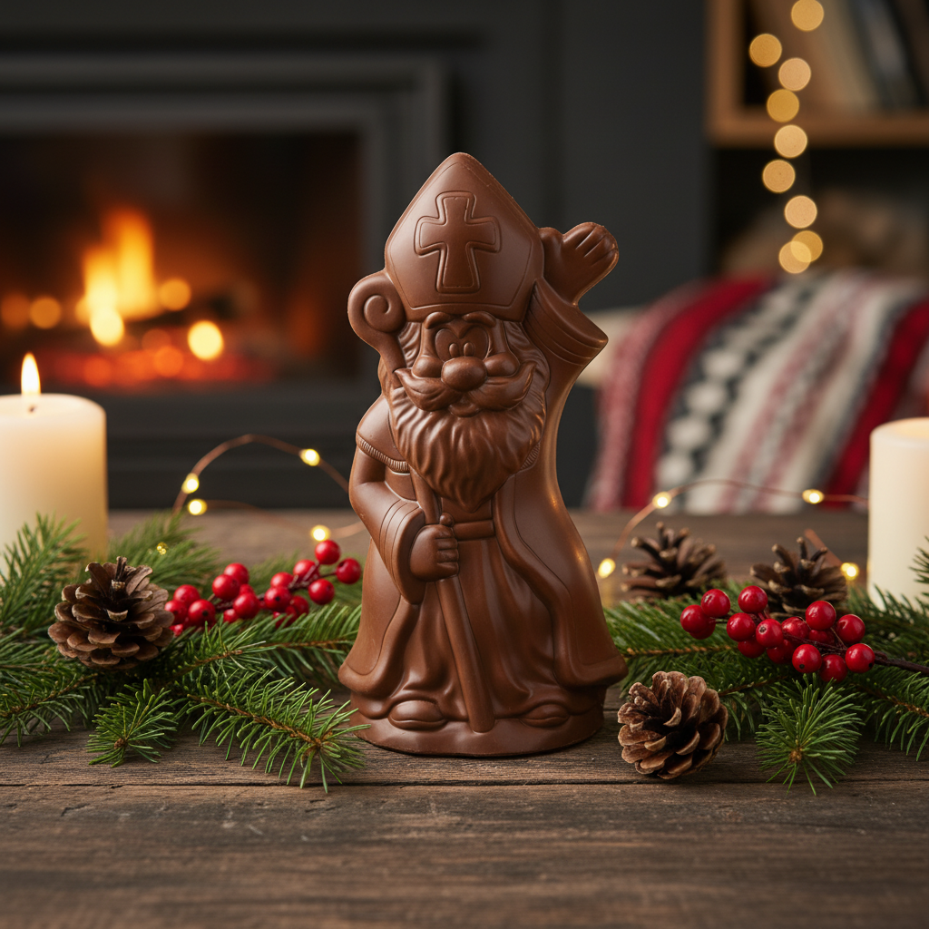 Cioccolato al latte San Nicola con scettro 250g