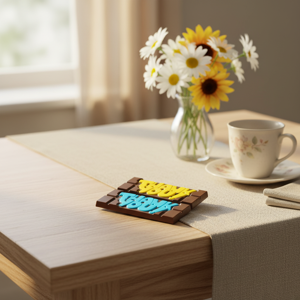 Mini chocolate messaging bars 45g