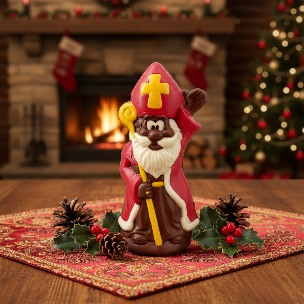 Cioccolato al latte San Nicola con scettro 250g