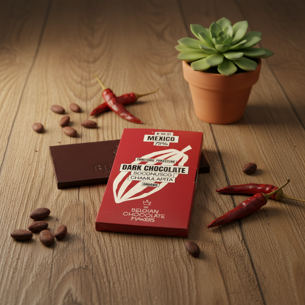 Tavoletta di cioccolato di origine Messico Soconusco Chamulapita 75%