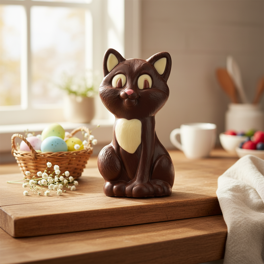 Dark chocolate cat 100g