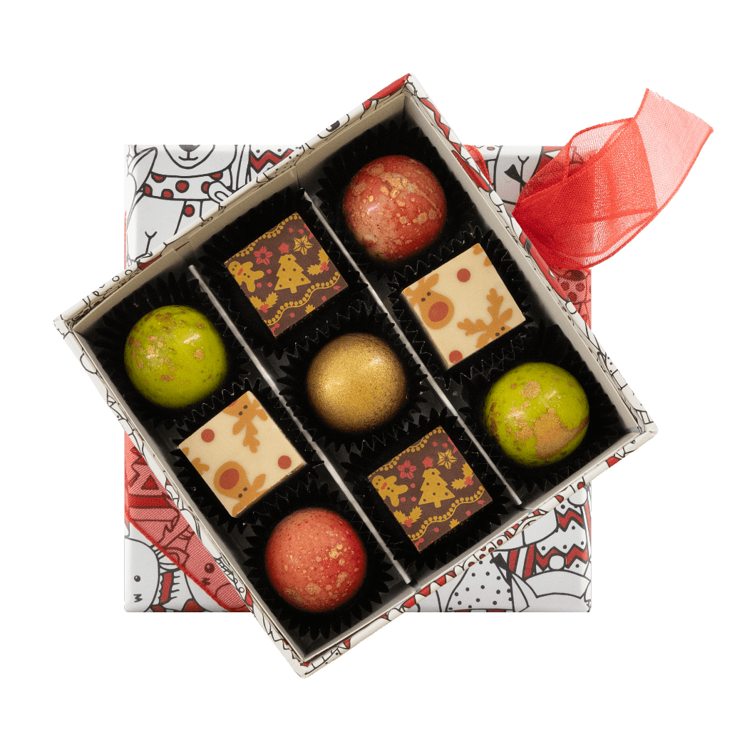 Boîte de Noël 9 pralines 135g