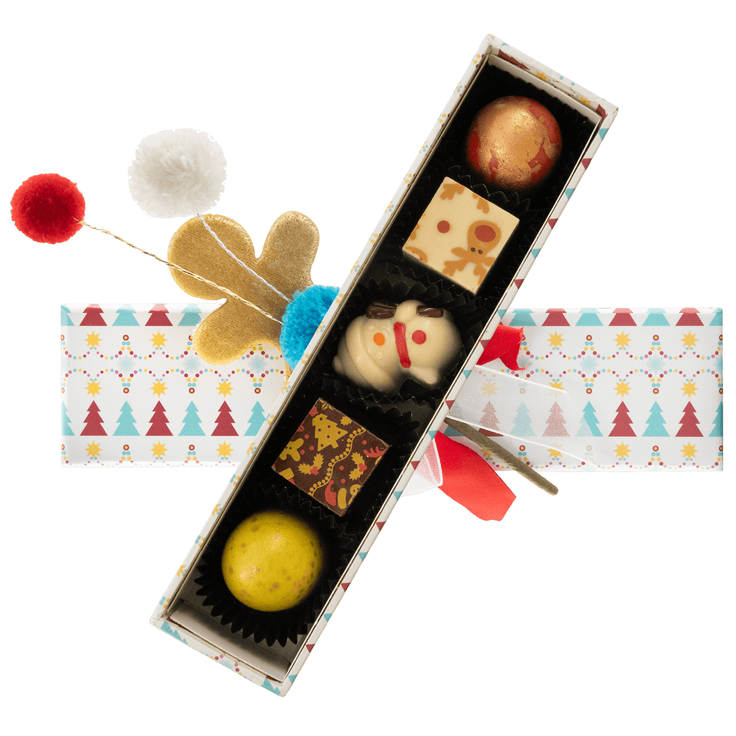 Boîte de Noël mon ami l'ours 5 pralines 75g