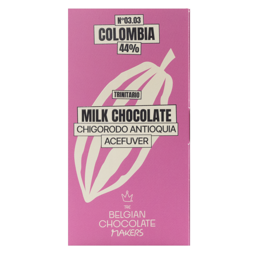 Tavoletta di cioccolato di origine Colombia Chigorodo Antiquia Acefuver 44%