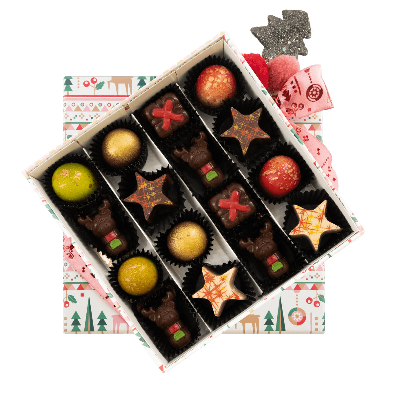 Noël au pays des merveilles 16 pralines 240g
