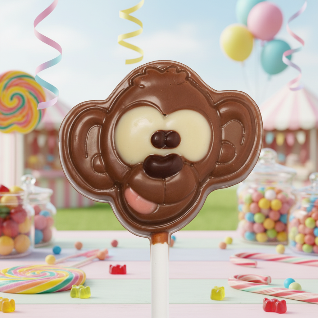Milk chocolate monkey lollipop 20g