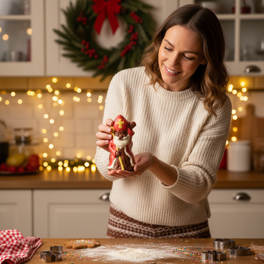 Cioccolato al latte San Nicola con scettro 30g
