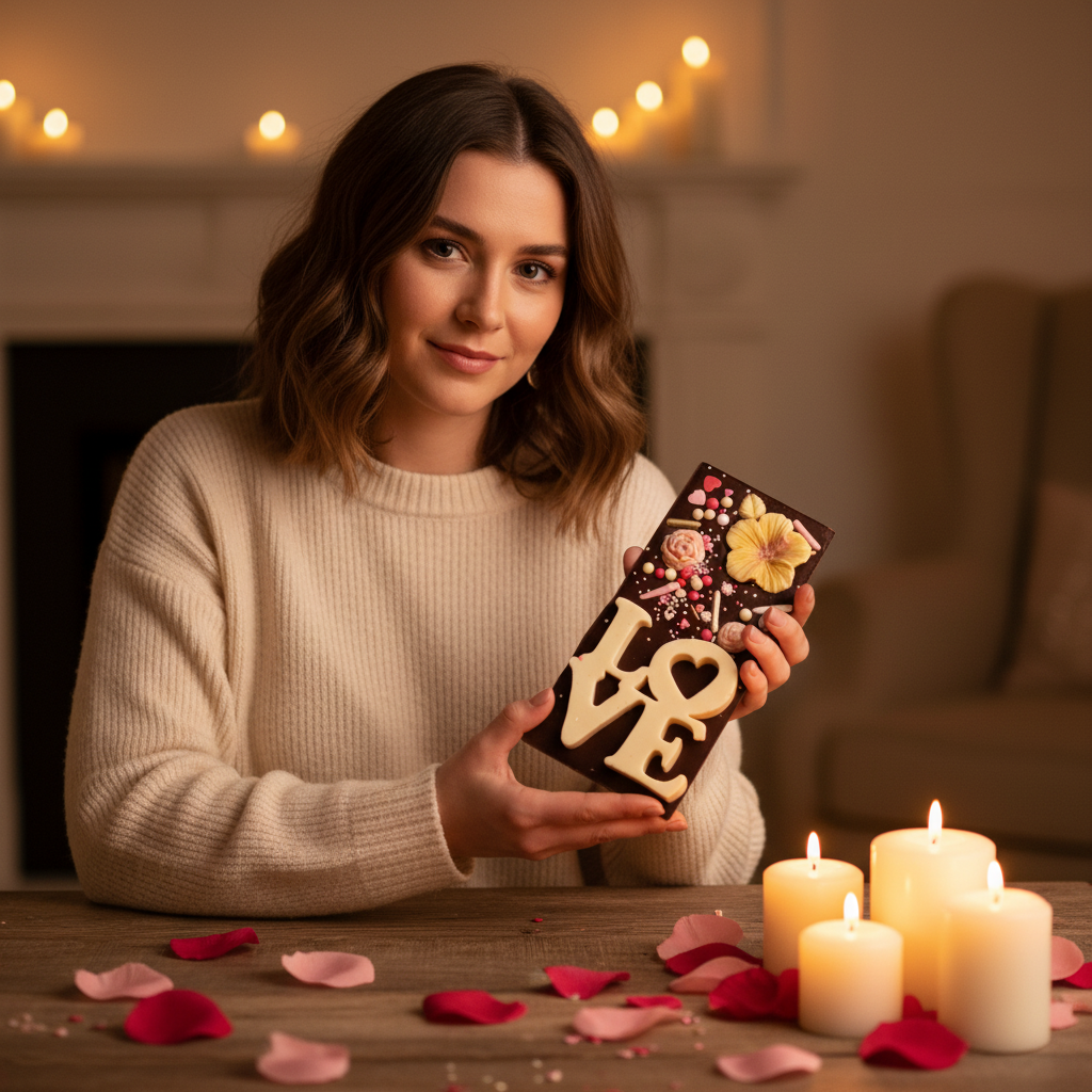 Tavoletta di cioccolato al latte red love 120g