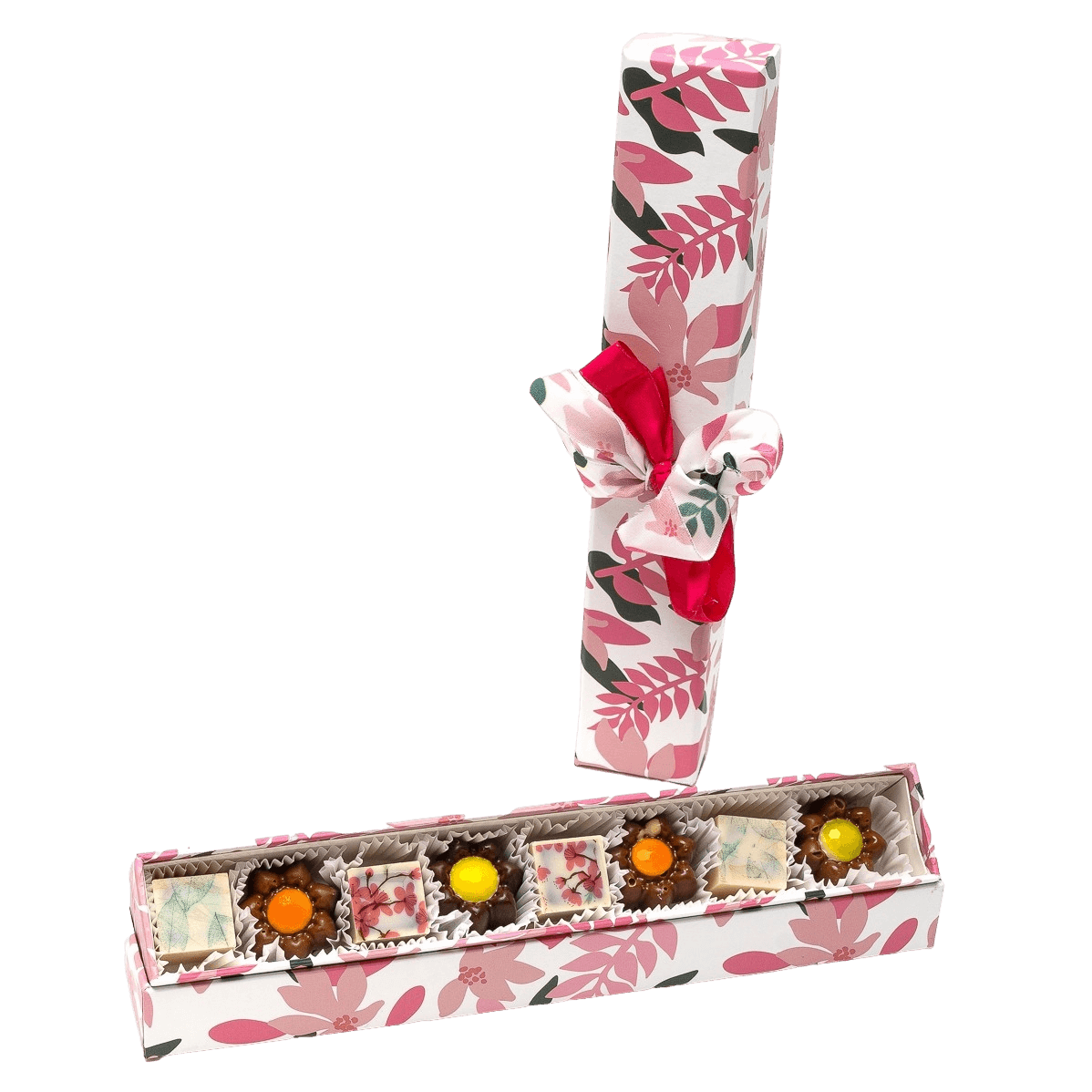 Scatola primavera di 7 praline 135g