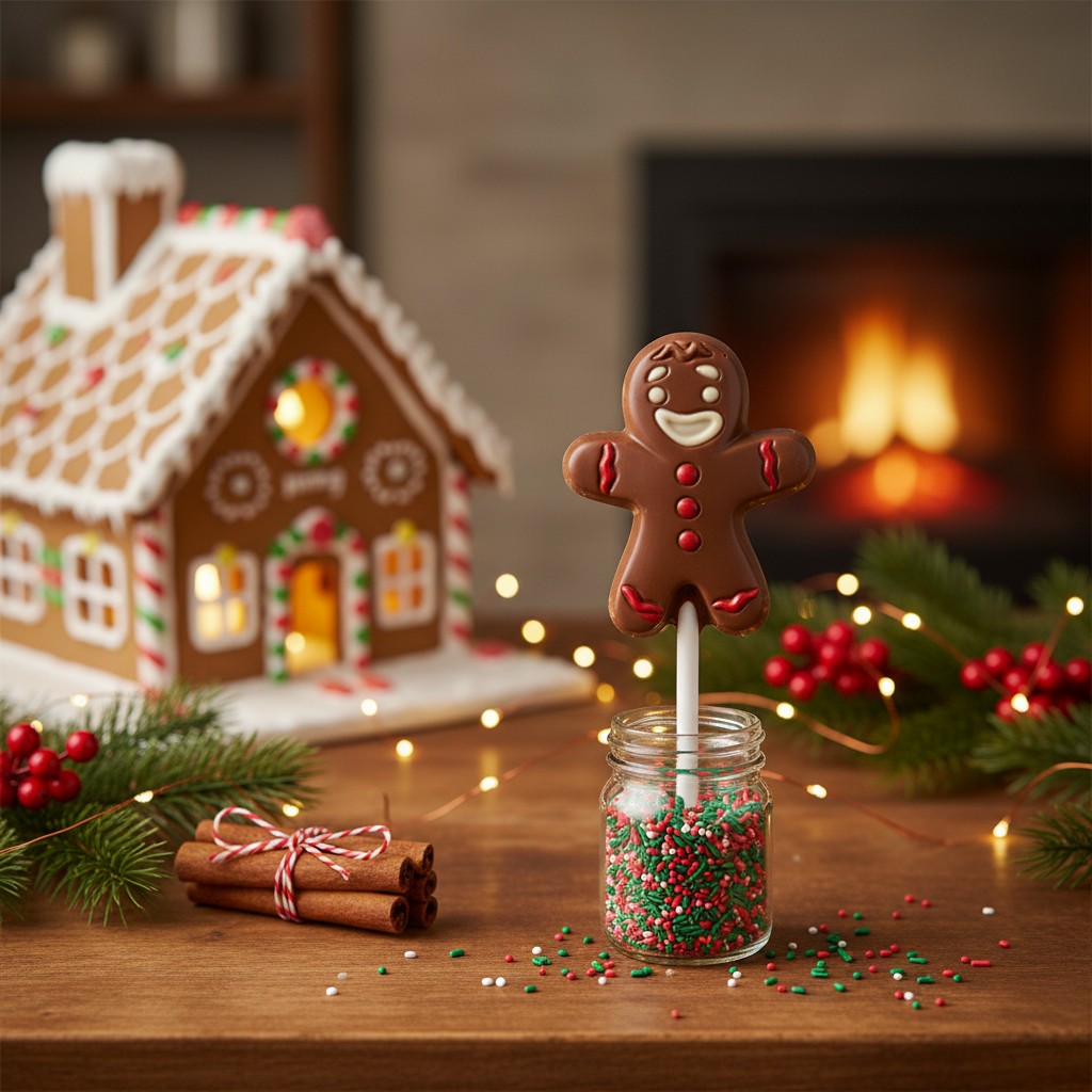 Lecca-lecca al cioccolato al latte Mr. Ginger 20g