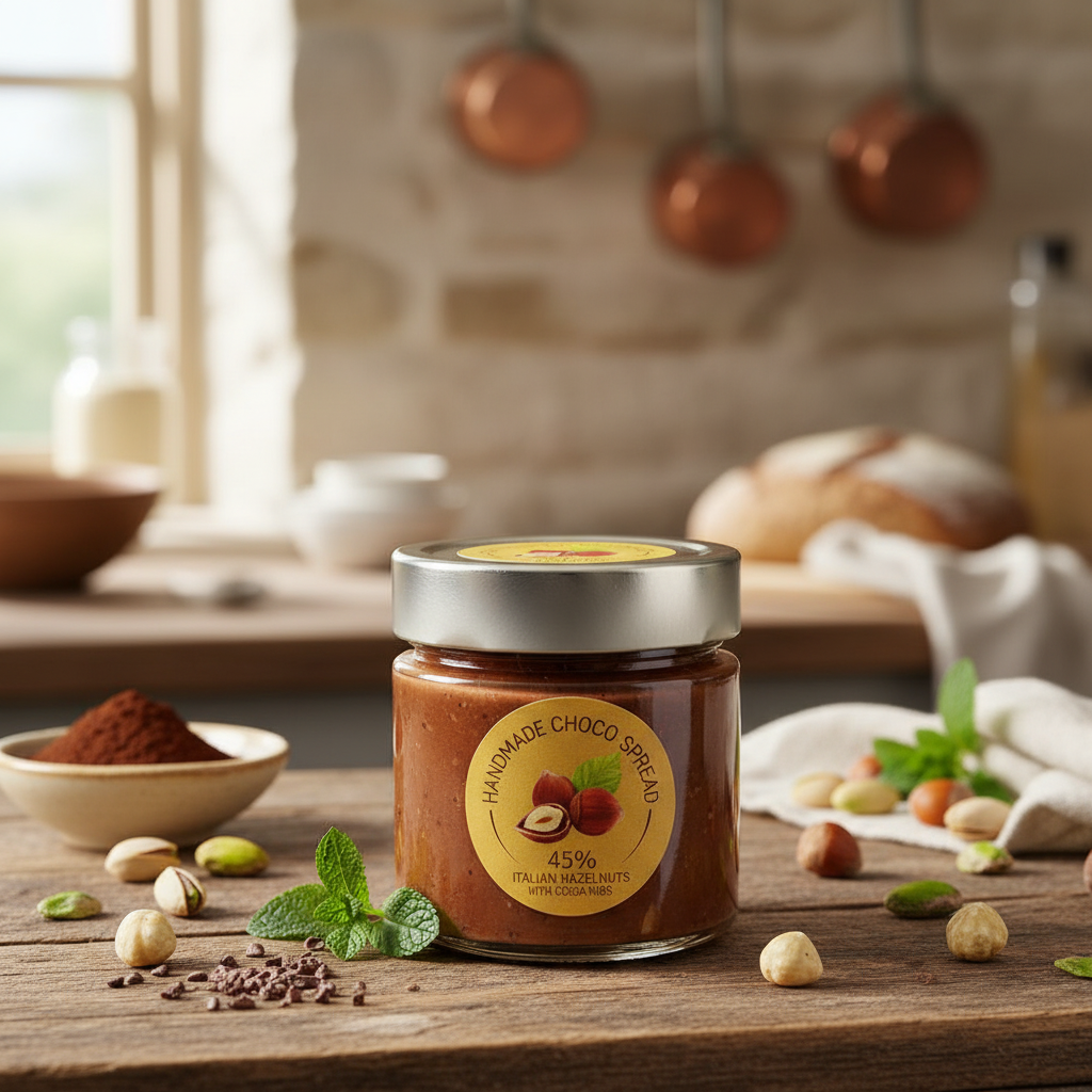 55% Italian Piedmont hazelnut chocolate spread 250g