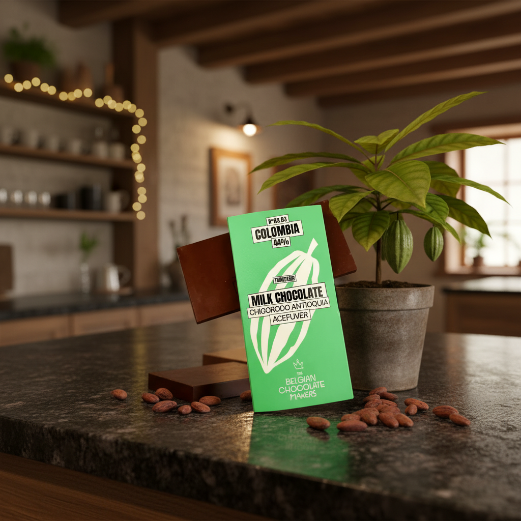 Tavoletta di cioccolato di origine Colombia Chigorodo Antiquia Acefuver 44%