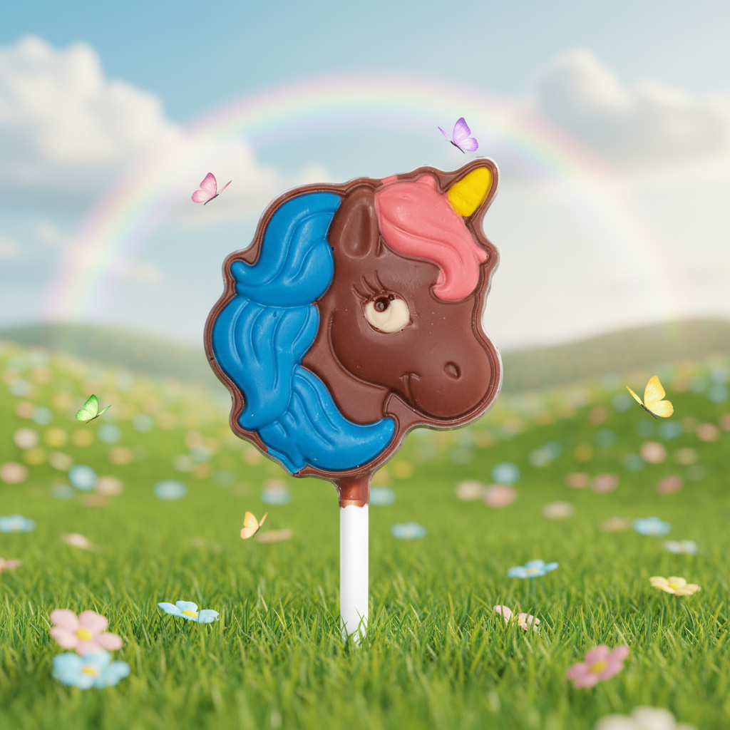 Milk chocolate unicorn lollipop 20g