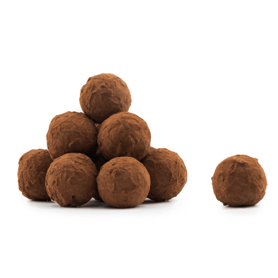 Pouch of Belgian truffles with cacao coating 160g