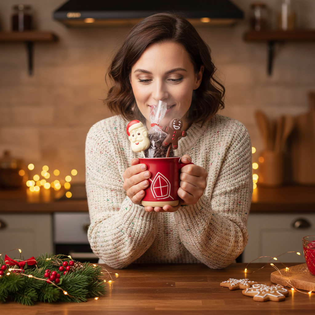 Gocce di cioccolato al latte in tazza San Nicola 200g