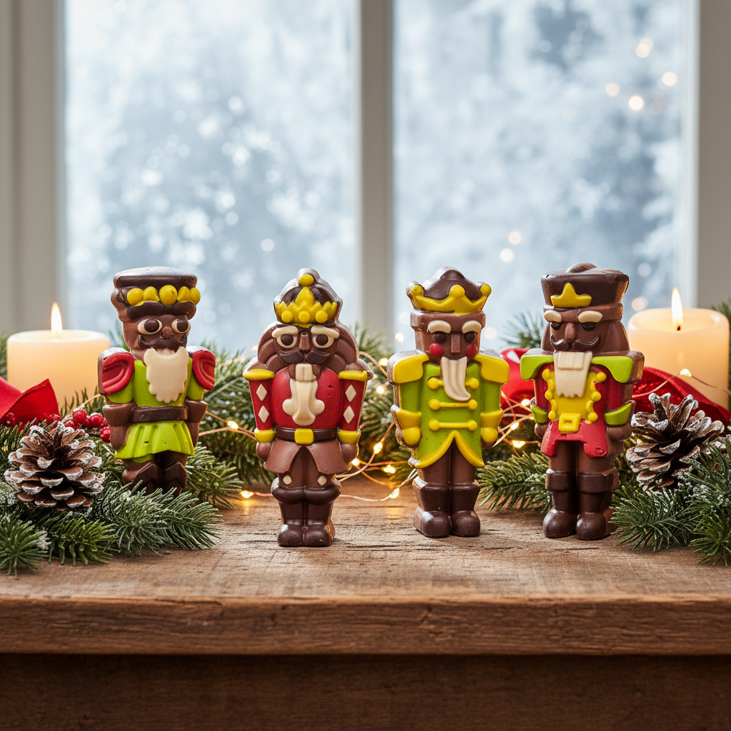 Cascanueces de Navidad de chocolate con leche soldado 130g