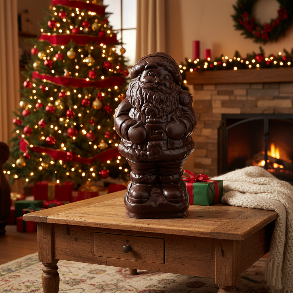 Babbo Natale di cioccolato fondente 3 kg